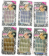 ציפורניים 12 יחידות בקופסא/  12 קופסאות במארז מיקס צבעים