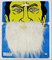 זקן לבן 23 ס"מ על כארד/ 12 יחידות במארז