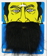 זקן שחור 23 ס"מ ןעל כארד/ 12 יחידות במארז