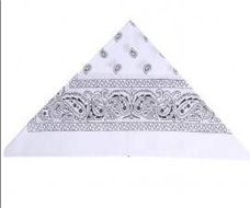 בנדנות לבן בכארד / 6 יחידות במארז