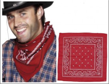 בנדנות אדום בכארד / 6 יחידות במארז