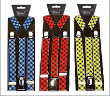 שלייקס משובץ מיקס צהוב אדום כחול/ 6 יחידות במארז