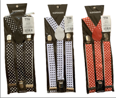 שלייקס נקודות מיקס שחור אדום לבן/ 6 יחידות במארז