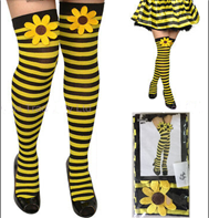 גרביון דבורה עם פרח חמניה (ירכית)/ 6 יחידות במארז