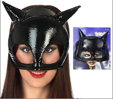 מסכת אשת החתול בשקית PVC עם כארד/ 6 יחידות במארז