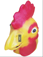 מסכה לאטקס תרנגול על כארד/ 3 יחידות במארז