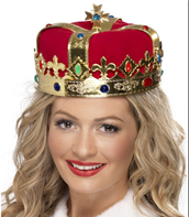 כובע מלך מפואר בקופסת PVC /יחידות 6 במארז