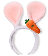 קשת עכבר פפיון  שמן אדום/ורוד בשקית PVC עם כארד/ 6 יח במארז