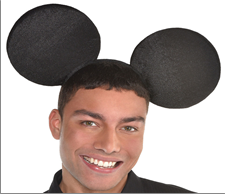 קשת עכבר/ה אוזניים ענקיות בשקית PVC עם כארד/ 6 יחידות במארז