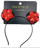 קשת מתכת פרח על כארד/ 6 יחידות במארז