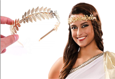 כתר מתכת יווני על כארד/ 6 יחידות במארז