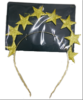 כתר מתכת כוכבים על כארד/ 6 יחידות במארז