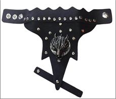 צמיד פאנקיסט מפואר בשקית PVC עם כארד/ 6 יחידות במארז