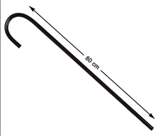 מקל הליכה צרלי צפלין פלסטיק 80  ס"מ ידית מעוגלת/ 6 יחידות במארז