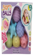 כדורים מצפצפים לתינוק 6 יחידות במארז