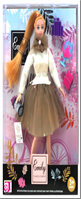 בובות אופנה EMILY עם שמלה חומה גודל 30 ס"מ בקופסא