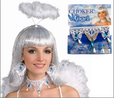 שרשרת קולר למלאכית על כארד/ 6 יחידות במארז