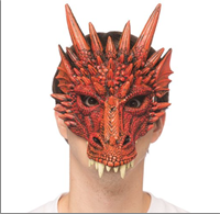 מסכה דרקון אדום/ 2 יחידות במארז