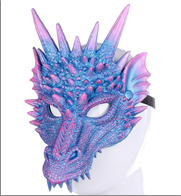 מסכה דרקון סגול/ 2 יחידות במארז