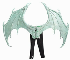 כנפיים דרקון לבן מחומר PU איכותי