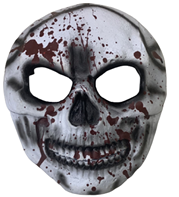 מסכה גולגולות עם דם מחומר PU איכותי על כארד / 2 יחידות במארז