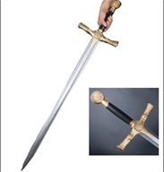 חרב סמוראי אביר מחומר PU איכותי גודל 114 ס"מ/ 2 יחידות במארז