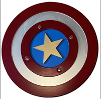 מגן אמריקה מחומר PU איכותי גודל 44X44 ס"מ/ 2 יחידות במארז