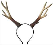 קשת אייל קרניים גבוהות מחומר PU איכותי על כארד/ 6 יחידות במארז