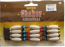 שרשרת קולר אינדיאני על כארד/ 6 יחידות במארז