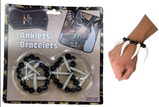 זוג צמידי שיניים לאינדיאני על כארד/ 6 יחידות במארז