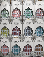 ציפורניים 12 יחידות בקופסא/  12 קופסאות במארז מיקס צבעים