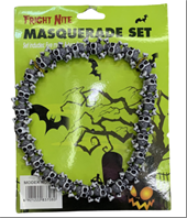 שרשרת גולגולות לפיראט על כארד/ 6 יחידות במארז