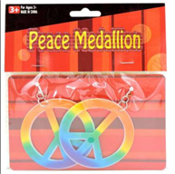 זוג עגילי היפית צבעוני בשקית PVC עם כארד / 6 יחידות במארז