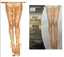 זוג שרוכים זהב לרגליים לאלה יווניה על כארד/ 6 יחידות במארז