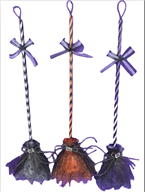 מטאטא מכשפה מפואר עם סרט אורך 105 ס"מ/ 6 יחידות במארז