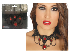 קולר שרשרת לצאוור לערפדית מכשפהעל כארד/ 6 יחידות במארז