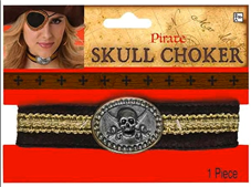 קולר לצוואר לפיראטית על כארד/ 6 יחידות במארז