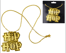 שרשרת תליון HIP-HOP על כארד/ 6 יחידות במארז