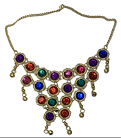 מחרוזת יהלומים לרקדנית בטן על כארד/ 12 יחידות במארז