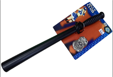 מקל עלה לשוטר כולל תג שוטר על כארד/ 6 יחידות במארז