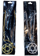 שרשרת תליון מגן דוד לראפר על כארד/ 6 יחידות במארז