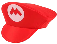 כובע רטרו אדום /6 יחידות במארז