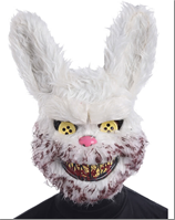 מסכה ארנב מטורף מדליק אורות בשקית PVC עם כארד / 3 יחידות במארז