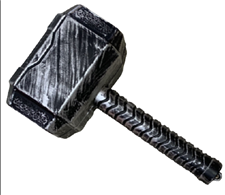 פטיש האלים של תור פלסטיק 24 ס"מ/ 6 יחידות במארז