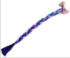 צמה תוספת שיער פפיון לבת הים על כארד מיקס צבעים/ 6 יחידות במארז