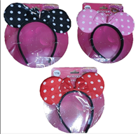 קשת מיקי נקודות על כארד מיקס צבעים/ 12 יחידות במארז