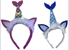 קשת בת הים עם סנפיר ופרווה על כארד/ 6 יחידות במארז