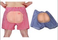 מכנסיים פסים עם ישבן בחוץ על כארד/ 6 יחידות במארז