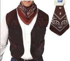 בנדנה חום על כארד/ 6 יחידות במארז