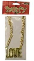 שרשרת LOVE לראפר בשקית PVC עם כארד / 6 יחידות במארז